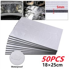 Car Sound Deadening Mat 5mm 50 Sheets 25cm x18cm Butyl Noise Insulation 2026