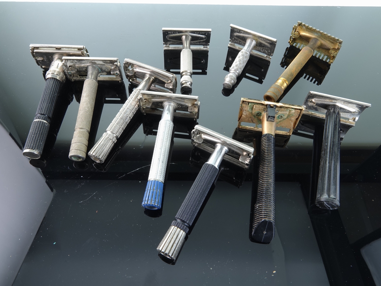 vintage Safety Razor Collection Gillette Black Beauty Adjustable Gem and more
