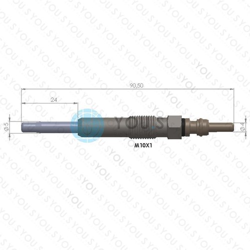 4 Pieces YOU.S Original Glow Plugs for VOLVO S40 I (VS) V40 Estate (VW) 1.9 DI - Picture 2 of 2