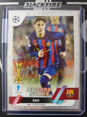 2022/23 Topps UEFA UCL 1st Edition Gavi Future Stars Icy Foil FC Barcelona #178