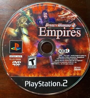 Jeu Dynasty Warriors 4 Empires Pour PlayStation 2 - Bon état, Boîtier Et Instructions Inclus