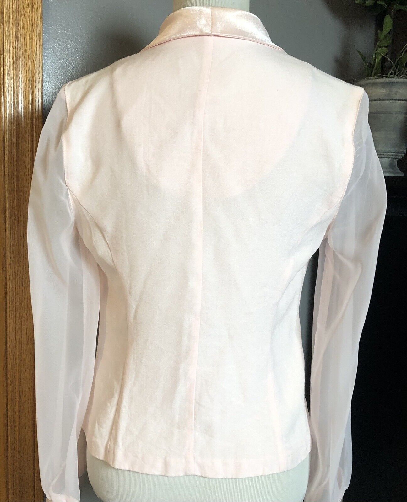 Another Thyme USA Women’s Blouse Sz 6 Pink Sheer … - image 4