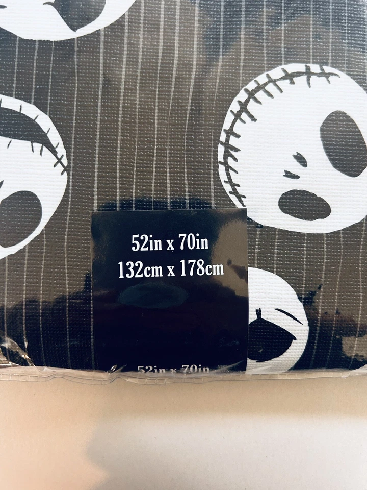 Nightmare Before Christmas PEVA Tablecloth Disney Jack Skellington 52" x 70" New - Image 3 of 4