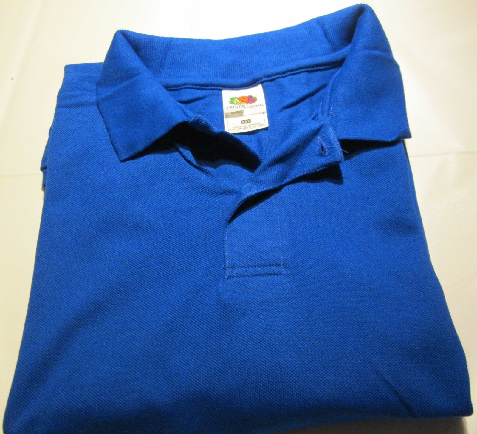 Golf Shirt Fruit of the loom 100 Pc 2X 3X Navy Royal Red Green Gray Black image 8
