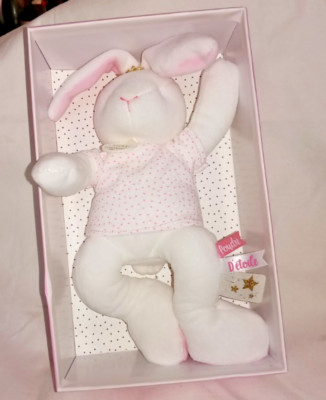 DouDou Et Compagnie Paris Plush BUNNY Rabbit New in Box w/tags DC3516