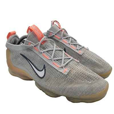 Nike Air VaporMax 2021 Flyknit Size 11 Grey Fog Bright Mango  display picture 1