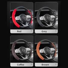 Ultrathin Antislip Steering Wheel Cover Suede Protector Case Universal Car Multi