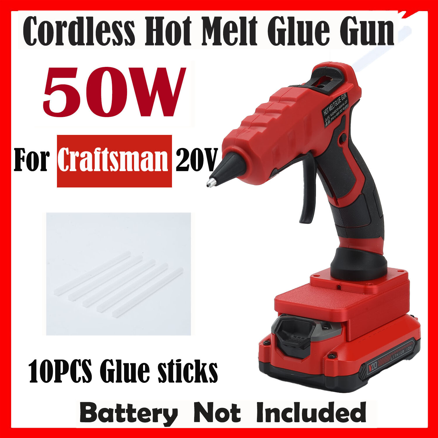 DIY Mini Hot Glue Gun For Craftsman 20V Liion Battery Repair Tools