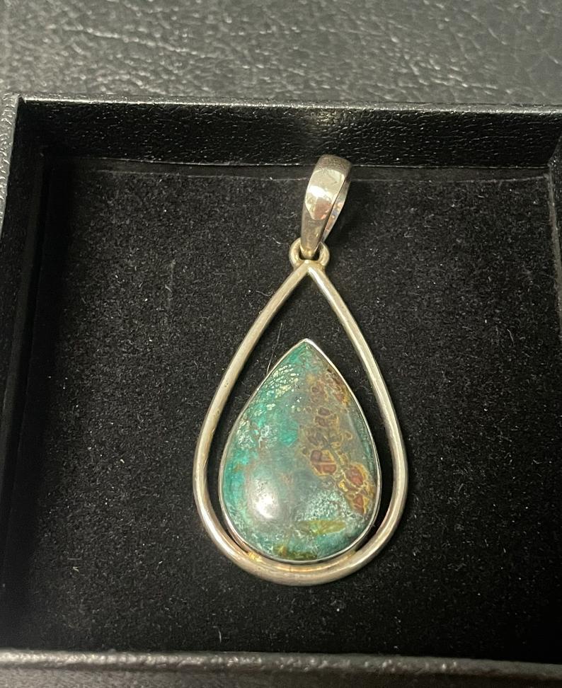 Multi Color Chrysocolla .925 - image 4