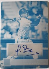 YUSNIEL DIAZ 2019 Panini Chronicles RC AUTO PRINTING PLATE #1/1 Dodgers Orioles