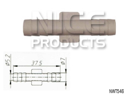 NICE UNIVERSAL WASHER HOSE CONNECTOR JOINER 7mm TO 5.2mm OUTLETS NWT546 x1 - Picture 2 of 3