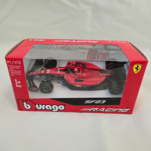 Bburago Formula 1 F1 2023 #16 Charles Leclerc w/Helmet Ferrari SF-23 1/43
