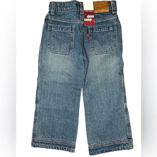New Boy's Levi Strauss Levi's Aged Tint Skate Jeans Denim Blue Jeans size 4T - Picture 3 of 6