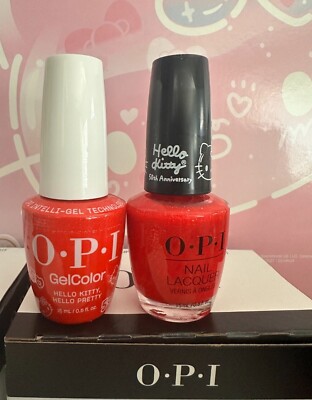 OPI Nail lacquer /Gel/Duo- HELLO KITTY 50TH ANNIVERSARY 0.5oz - Anny choose