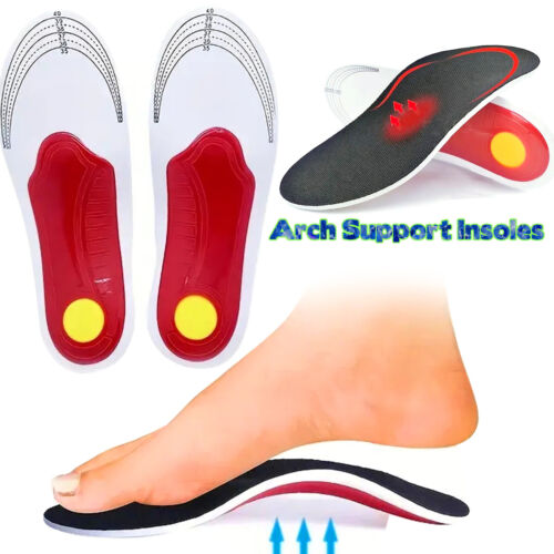 Orthotic Shoe Insoles High Arch Support Inserts for Plantar Fasciitis Flat Feet@ - Picture 1 of 22