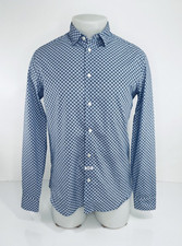 KENZO PARIS - Slim Fit Dress Blue Tiger Logo Print Mens Sz. 15 3.4 / 40 Shirt.