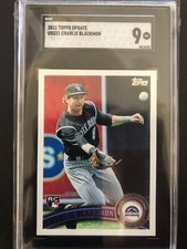 2011 Topps Update Charlie Blackmon Graded Rookie Card #US231 SGC 9