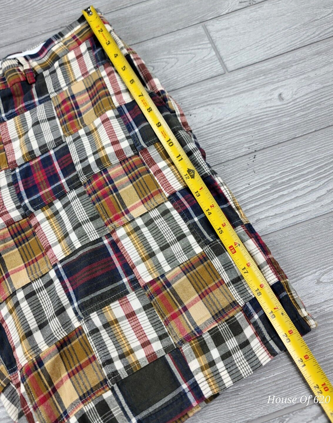 Peter Millar Indian Madras Patchwork Flat Front S… - image 12