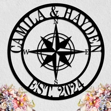 Custom Name Sign Personalized Metal Wall Decor MultiColor and Size