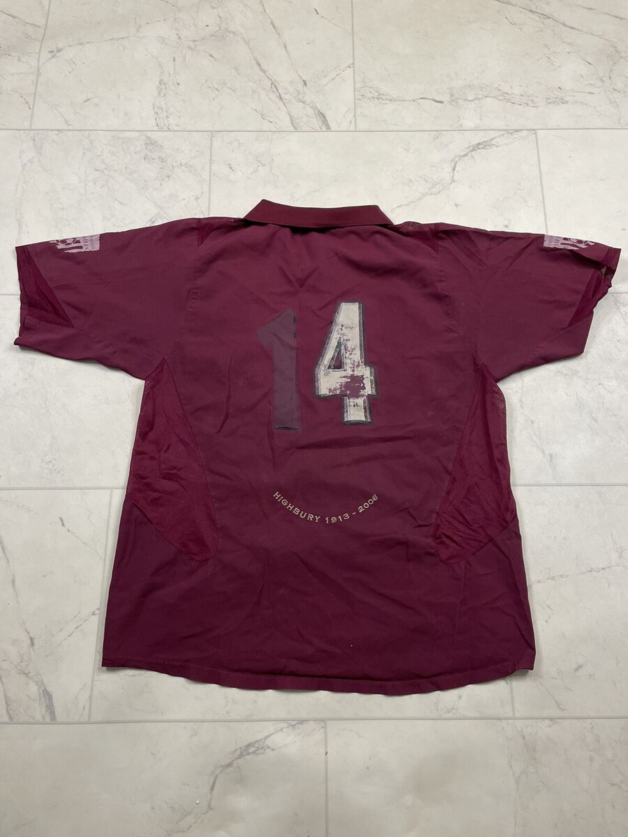 Arsenal Highbury Home Soccer Jersey Shirt 2005/06 Burgundy Arsenal Highbury Home Soccer Jersey Shirt 2005/06 Burgundy