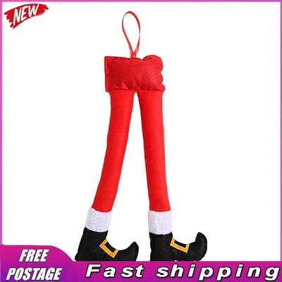 Christmas Elf Santa Legs Car Accessories Stuffed Elf Legs for Car Decor Outdoor