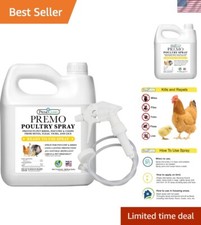 Poultry Spray by 128 oz Treat Mites, Fleas, Flies, and Lice Effective P...
