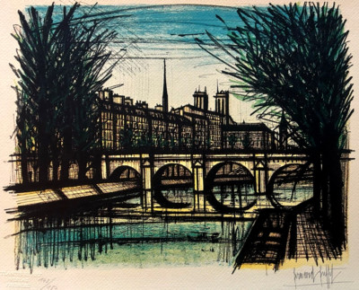 Bernard BUFFET : Chouette - Lithographie Originale, Signée au crayon Bernard BUFFET : Chouette - Lithographie Originale, Signée au crayon