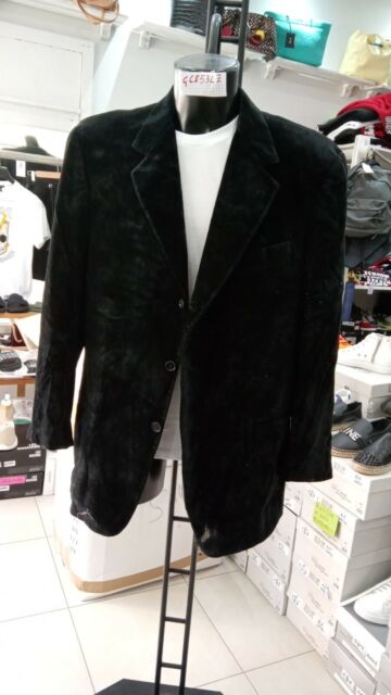 Men's Jacket Man 100% Black Cotton New Size 46 GC853LZ