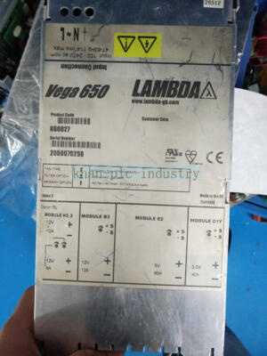 1PCS USED LAMBDA POWER SUPPLY VEGA 650 K60027