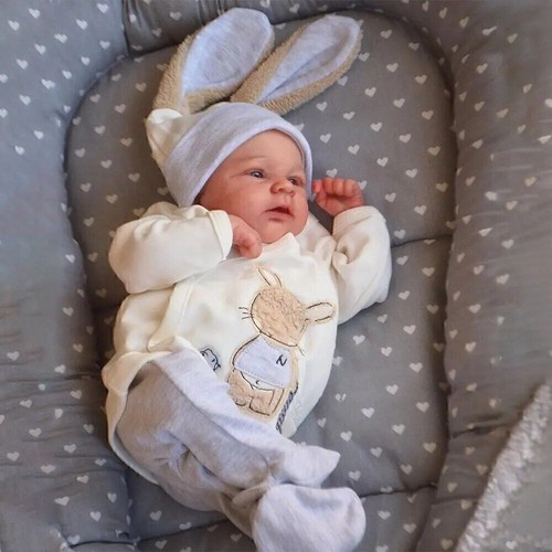 Reborn Puppe Lebensecht Baby Puppen Wie Echt Realistisch Newborn Baby Puppe - Bild 2 von 6