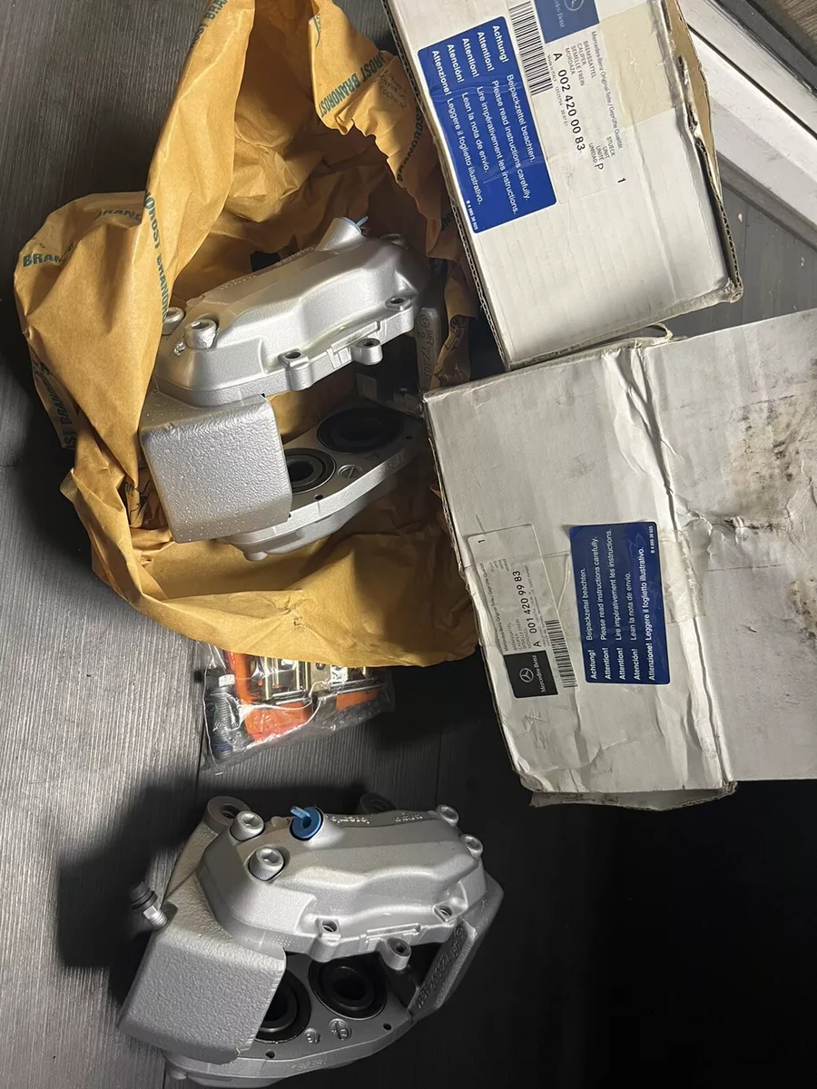 Mercedes W129 W124 500E front brake calipers e500 500e silver | eBay