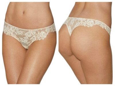 AUBADE PRECIOUS GLOW TANGA (EH26) DENTELLE JACQUARD TAILLE 4 NEUF/ETIQUETTE 89  