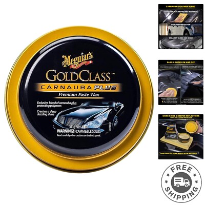 Gold Class Carnauba Plus  Paste Wax, Creates a Deep Dazzling Shine - 11 Oz Co...