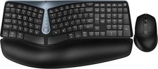 Ergonomic Wireless Keyboard and Mouse, MK835 Ergo Bluetooth/2.4G Split...