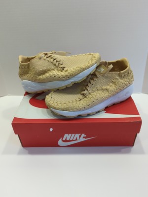 Nike Air Footscape Woven Women's US Size 8 Sesame Phantom-White