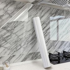 Clear Contact Paper Roll Self-Adhesive Kitchen Backsplash Wall Protector 23.6...