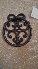 Towel Holder For Bathroom, Wall Mount, Rustic Bronze Scroll Decor Heavy Metal