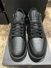 Jordan Air Jordan 1 Low Triple Black Mens Low...