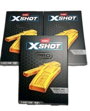 Lot Of 3 boxes Zuru X-Shot X Shot Pro 1 Half Clip  1 Full Clip Clips SEALED