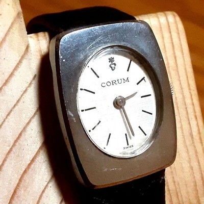 CORUM Hand-Wound Ladies Silver Fully Original Used Watch