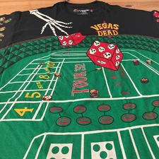 Liquid Blue Greateful Dead Vegas T-shirt REPRINT Sz XXL Jerry Garcia NEW