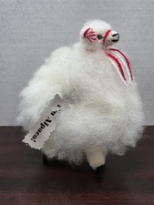 Peruvian Alpaca Fur Llama Figurine Handmade Peru Souvenir Real Fur 5 MCM