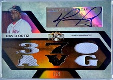 2008 Topps Triple Threads Autograph Relics David Ortiz #TTAR-224 /9