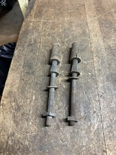 Antique Telephone Telegraph Glass Insulator Pole Holders Mounts Brackets Set USA