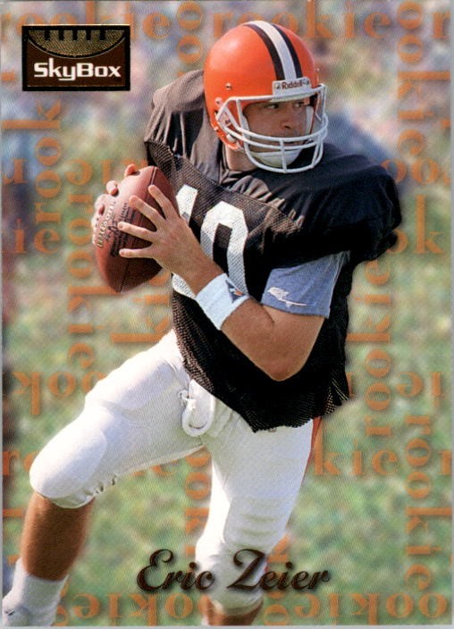 1995 SkyBox Premium #197 Eric Zeier RC - NM