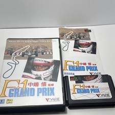 F1 GRAND PRIX Nakajima Satoru Mega Drive MD T-72013 1991 w/ Box Manual Used