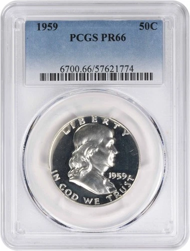 1959 Franklin Half Dollar PR66 PCGS