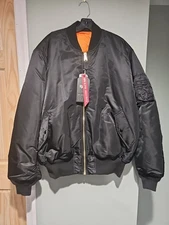 Alpha Industries Men Jacket Reversible Size 2xl
