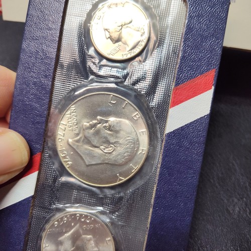 1976-S 40% Silver US Mint 3 Coin Uncirculated Set Complete w/ COA OGP - Picture 6 of 11