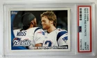 (MA6) 2010 Topps - Randy Moss Tom Brady New England Patriots #347 PSA 8 NM-MT